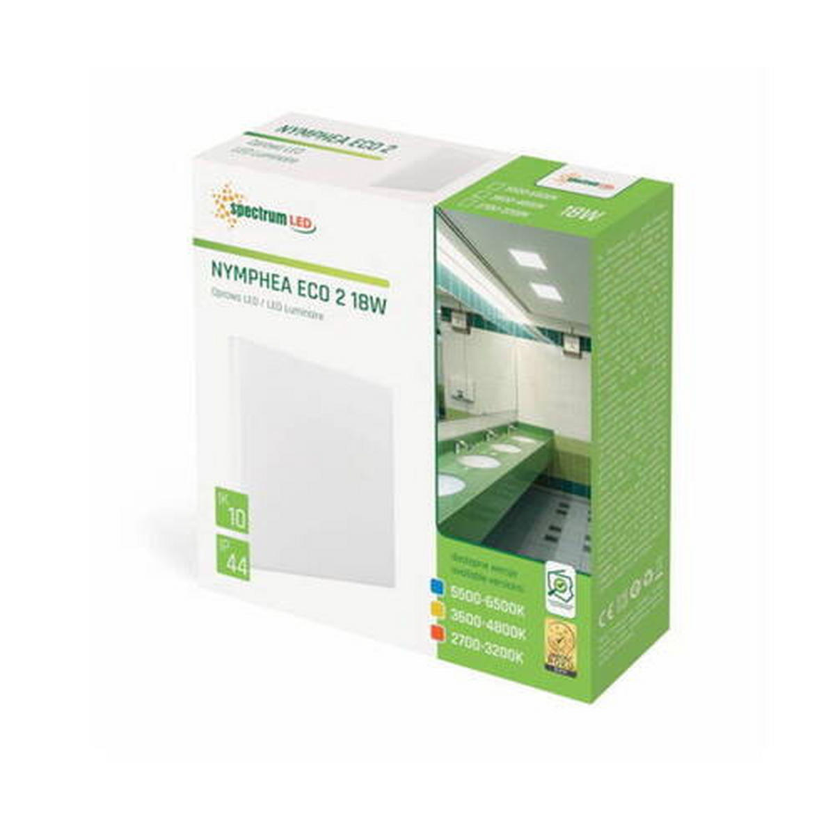 PLAFONJERA ZA KUPATILA - bela, Osnovno, plastika (26/6/26cm)