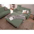 3-SITZER-SOFA in Flachgewebe Hellgrün  - Chromfarben/Hellgrün, Design, Textil/Metall (195/83/85cm) - Xora