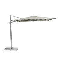 AMPELSCHIRM 330 x 270 cm Grau  - Silberfarben/Grau, KONVENTIONELL, Textil/Metall (330/270cm) - Suncomfort by Glatz
