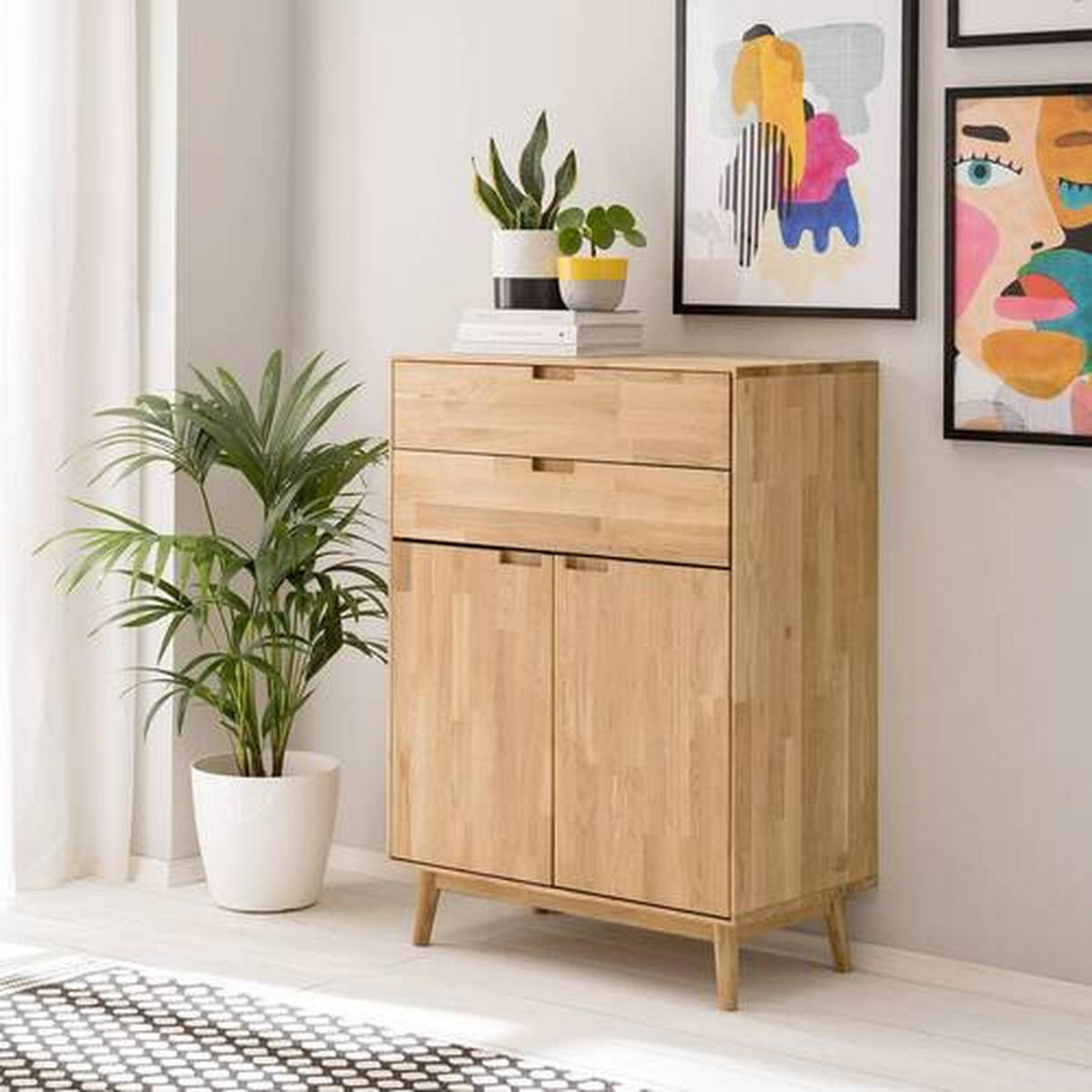 HIGHBOARD Wildeiche  80/115,1/40 cm  - Wildeiche, Natur, Holz (80/115,1/40cm) - Lomoco