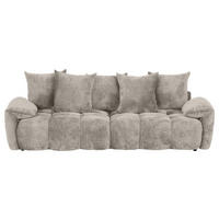 BIG SOFFA i chenille ljusgrå  - ljusgrå/svart, Design, textil/plast (265/67/130cm) - home24
