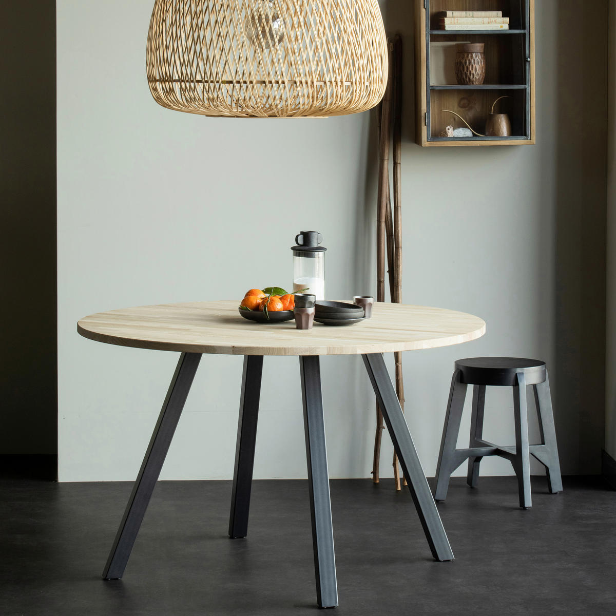 TISCHGESTELL in Metall   - Schwarz, MODERN, Metall (79/72/10cm) - Livetastic