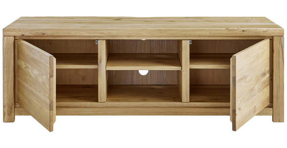 LOWBOARD Eiche massiv - Natur, Holz (150/50/40cm) - Linea Natura