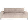 SCHLAFSOFA in Webstoff Sandfarben  - Sandfarben/Schwarz, Design, Textil/Metall (240/89/103cm) - Ti'me