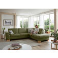 ECKSOFA in Mikrofaser Hellgrün  286/236 cm  - Wildeiche/Beige, Natur, Holz/Textil (286/236cm) - Voleo
