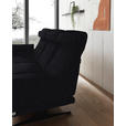 ECKSOFA  in Flachgewebe Schwarz  176-217/279-327 cm  - Schwarz, Design, Textil/Metall (176-217/279-327cm) - Dieter Knoll