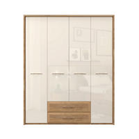 ORMAR SA KLASIČNIM VRATIMA bež  187/226/60 cm  - bež, Dizajnerski, metal/pločasti materijal (187/226/60cm)