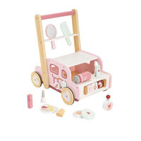 LAUFLERNWAGEN  - Hellrosa/Naturfarben, Basics, Holz/Holzwerkstoff (40cm) - My Baby Lou