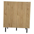 HIGHBOARD LINO in 80/95/40 cm - Eichefarben/Schwarz, Design, Holzwerkstoff/Metall (80/95/40cm) - Xora