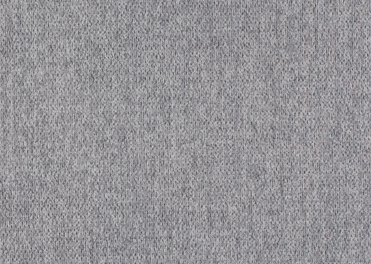 ECKSOFA in Chenille, Mikrofaser Hellgrau  - Hellgrau/Schwarz, Design, Textil/Metall (157/299cm) - Dieter Knoll