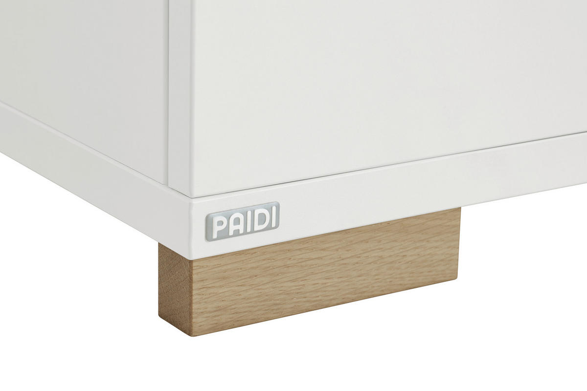 BABYREGAL Weiß, Eichefarben  - Eichefarben/Weiß, Basics, Holzwerkstoff/Kunststoff (94,80/150,50/39,60cm) - Paidi