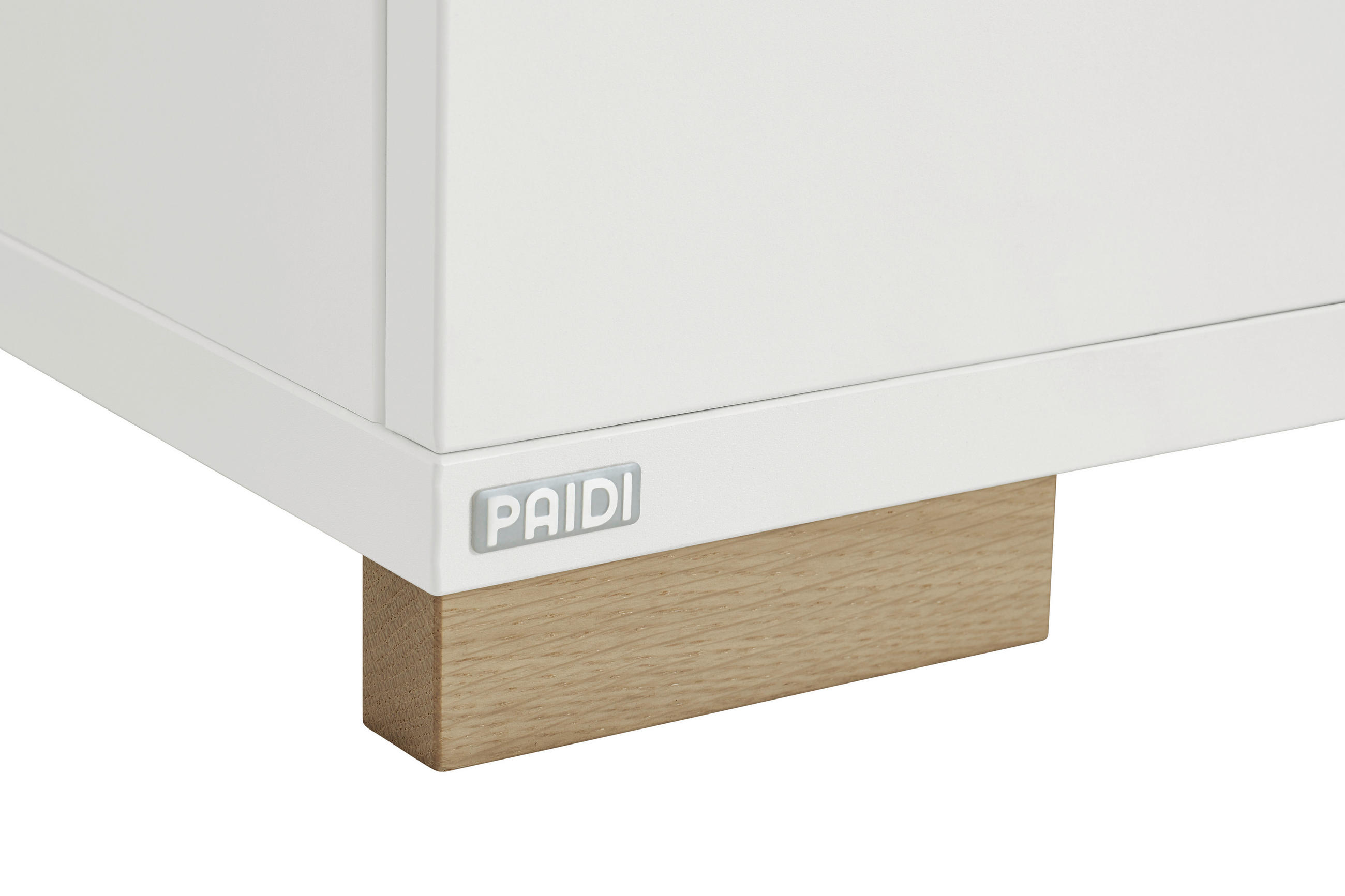 Thumbnail - Paidi Babyregal, Weiß, Eiche, Holzwerkstoff, 4 Fächer, 94.80x150.50x39.60 cm, Blauer Engel, Goldenes M, stehend, Kinder-...