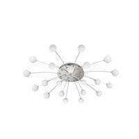 LED-DECKENLEUCHTE  96,5/15,5 cm    - Weiss/Nickelfarben, Basics, Glas/Metall (96,5/15,5cm) - Trio Leuchten