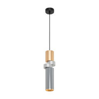 PENDELLEUCHTE 9,5/6,5/33 cm  - Silberfarben/Messingfarben, Trend, Metall (9,5/6,5/33cm) - MAYTONI