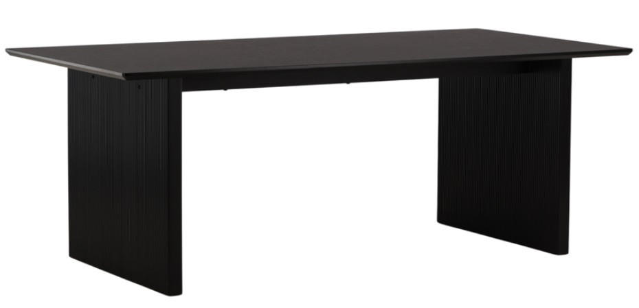 Livetastic Esstisch Schwarz 100x75x200 cm