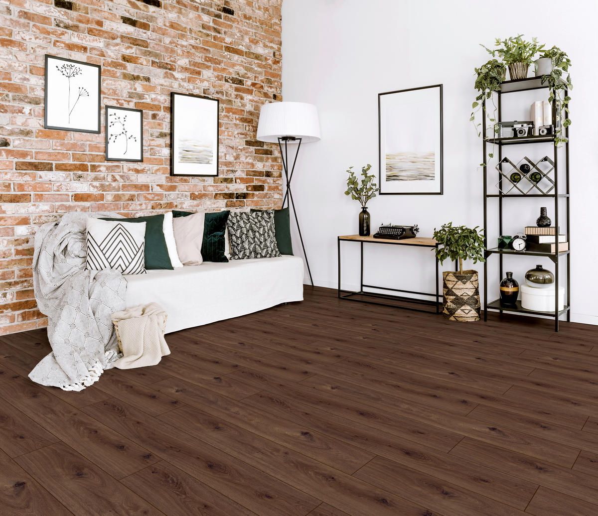 LAMINATBODEN Exquisit  - Eichefarben, KONVENTIONELL, Holz (138.0/19.3/0.8cm)
