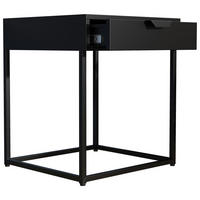 NACHTKÄSTCHEN 43/50/41 cm  in Schwarz  - Schwarz, MODERN, Holzwerkstoff/Kunststoff (43/50/41cm) - MID.YOU