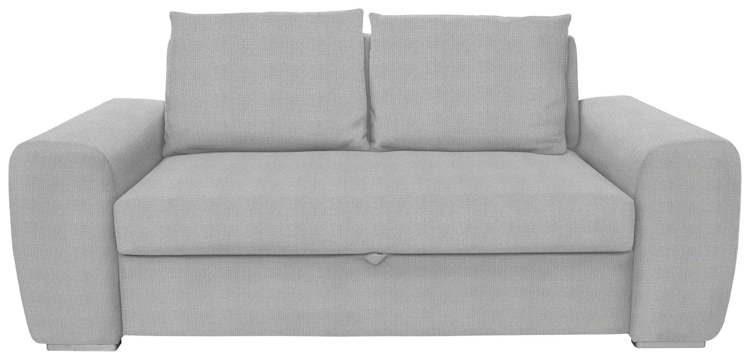 SCHLAFSOFA in Hellgrau  - Chromfarben/Hellgrau, Design, Holz/Textil (199/92/97cm) - Hom`in