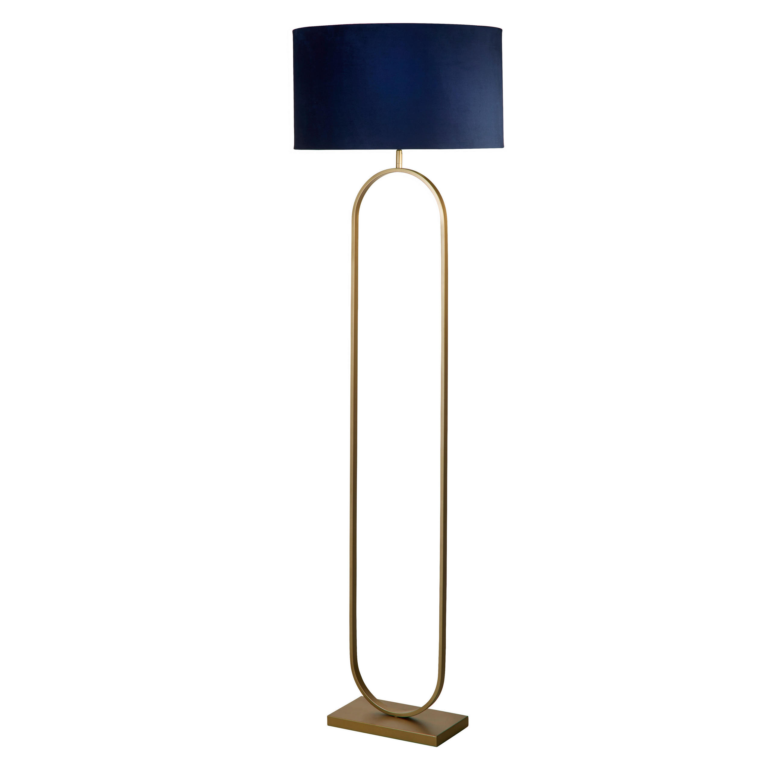 STEHLEUCHTE Modish 50/50/164 cm  - Blau/Schwarz, Design, Metall (50/50/164cm)