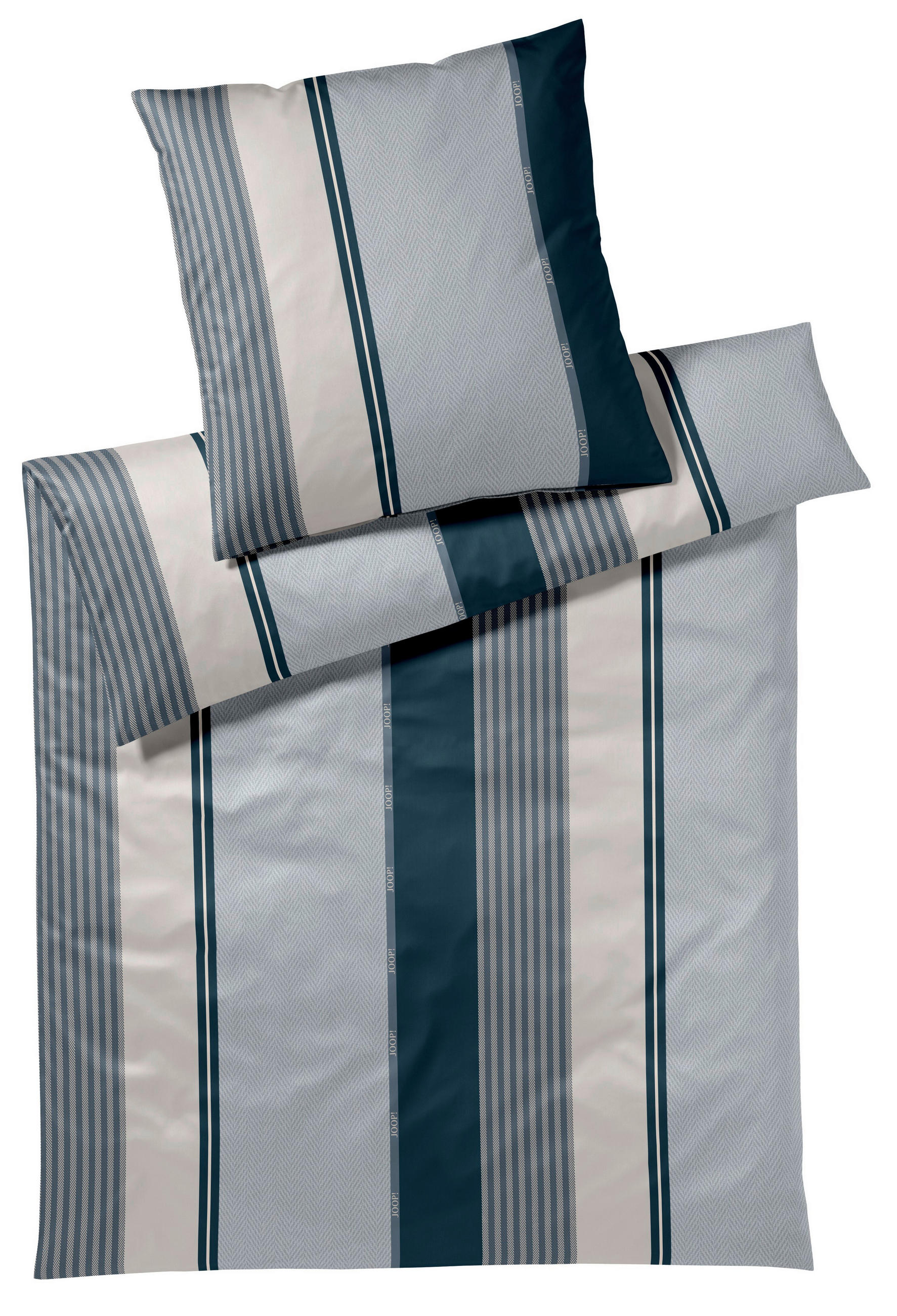WENDEBETTWÄSCHE Makosatin 200/200 cm  - Blau, Basics, Textil (200/200cm) - Joop!