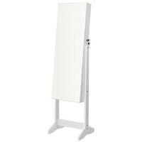 SCHMUCKSCHRANK - Weiß, Basics, Glas/Holzwerkstoff (41,2/152/36,5cm)