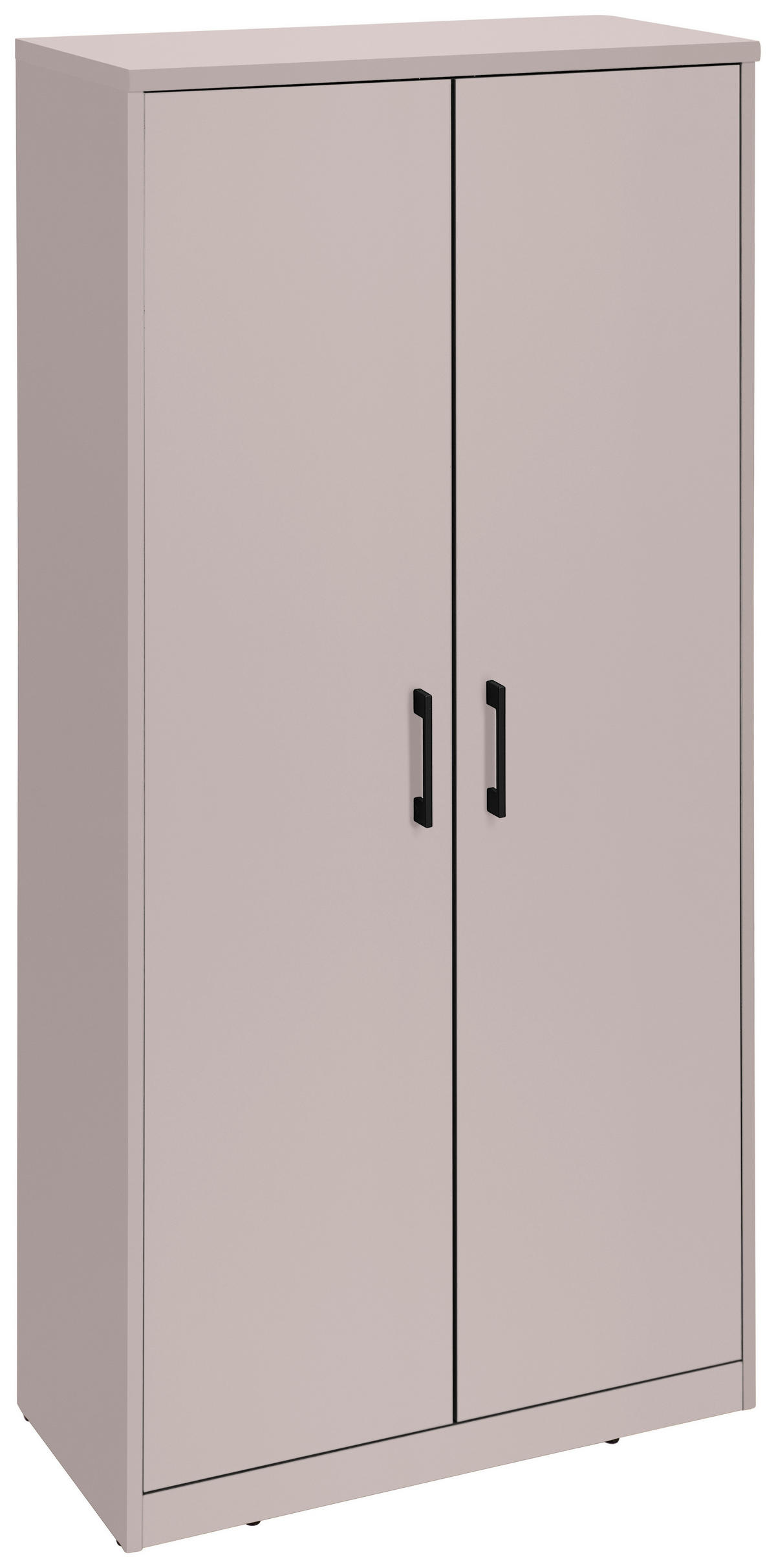 COMODĂ ÎNALTĂ 72/148/36 cm  - cașmir/negru, Basics, plastic/material pe bază de lemn (72/148/36cm) - Xora