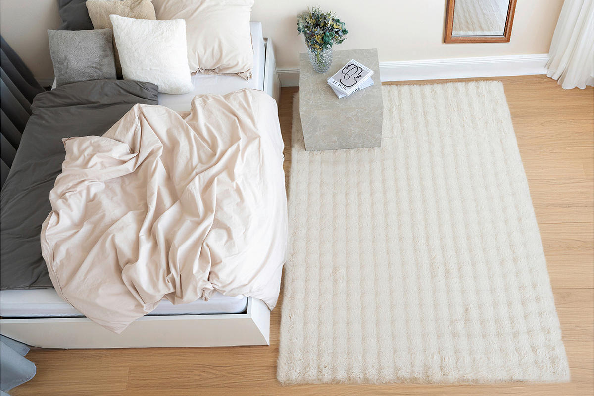 HOCHFLORTEPPICH 160/230 cm Hailey Creme  - Creme, Basics, Textil (160/230cm) - Novel