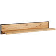 WANDBOARD Asteiche teilmassiv Graphitfarben, Eichefarben  - Eichefarben/Graphitfarben, Natur, Holz/Metall (85/15/22cm) - Linea Natura