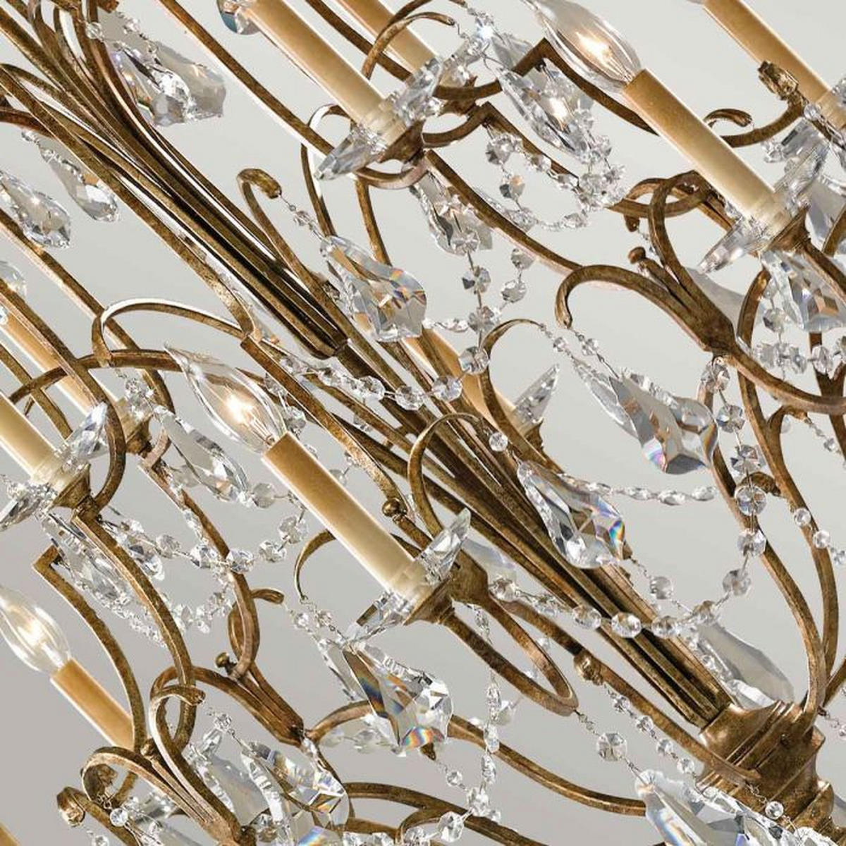 LUSTER  92.6/125.2 cm      FE-Valentina  - brončane boje, Natur, staklo/metal (92.6/125.2cm)