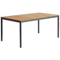 GARTENTISCH 167,5/100/74 cm  - Anthrazit/Teakfarben, KONVENTIONELL, Holz/Metall (167,5/100/74cm) - Gardenson
