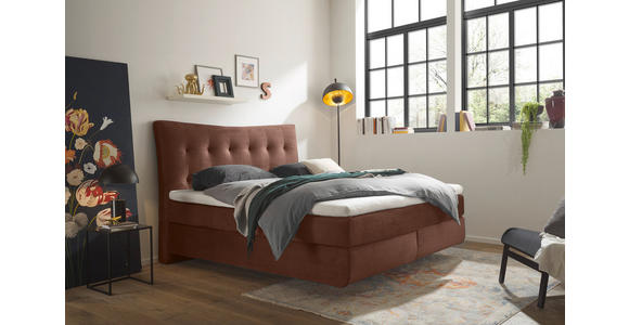 BOXSPRINGBETT VENTURA 6 - Schwarz/Kupferfarben, Basics, Holzwerkstoff/Kunststoff (180/200cm) - Esposa