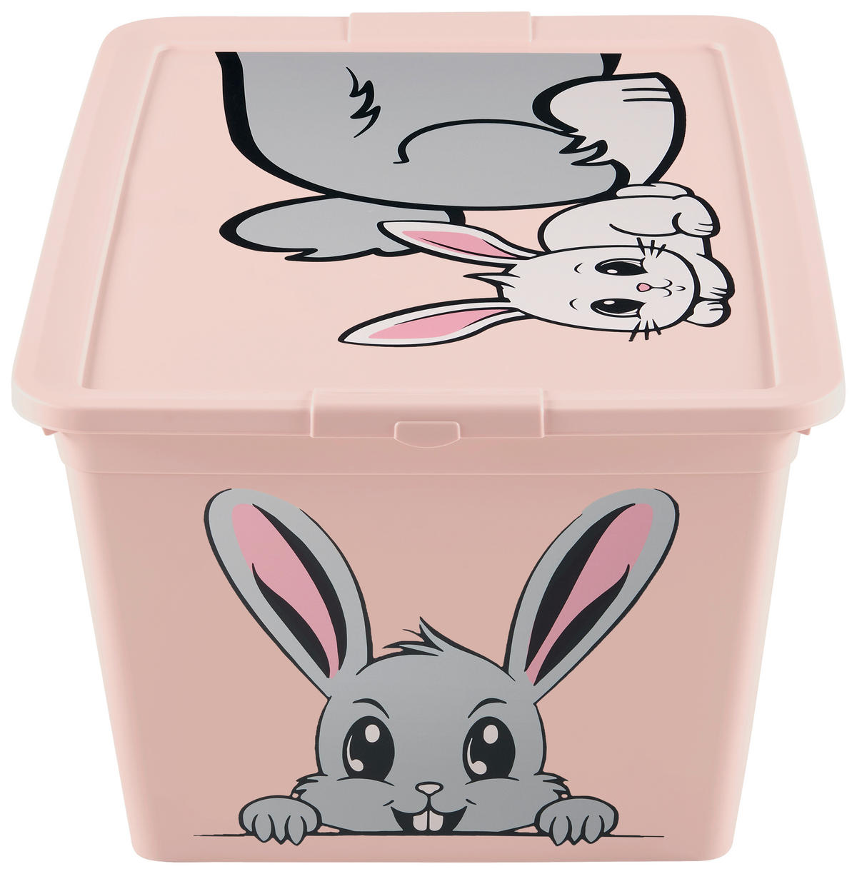 BOX NA HRAČKY - růžová, Basics, plast (48,5/36/25cm) - My Baby Lou