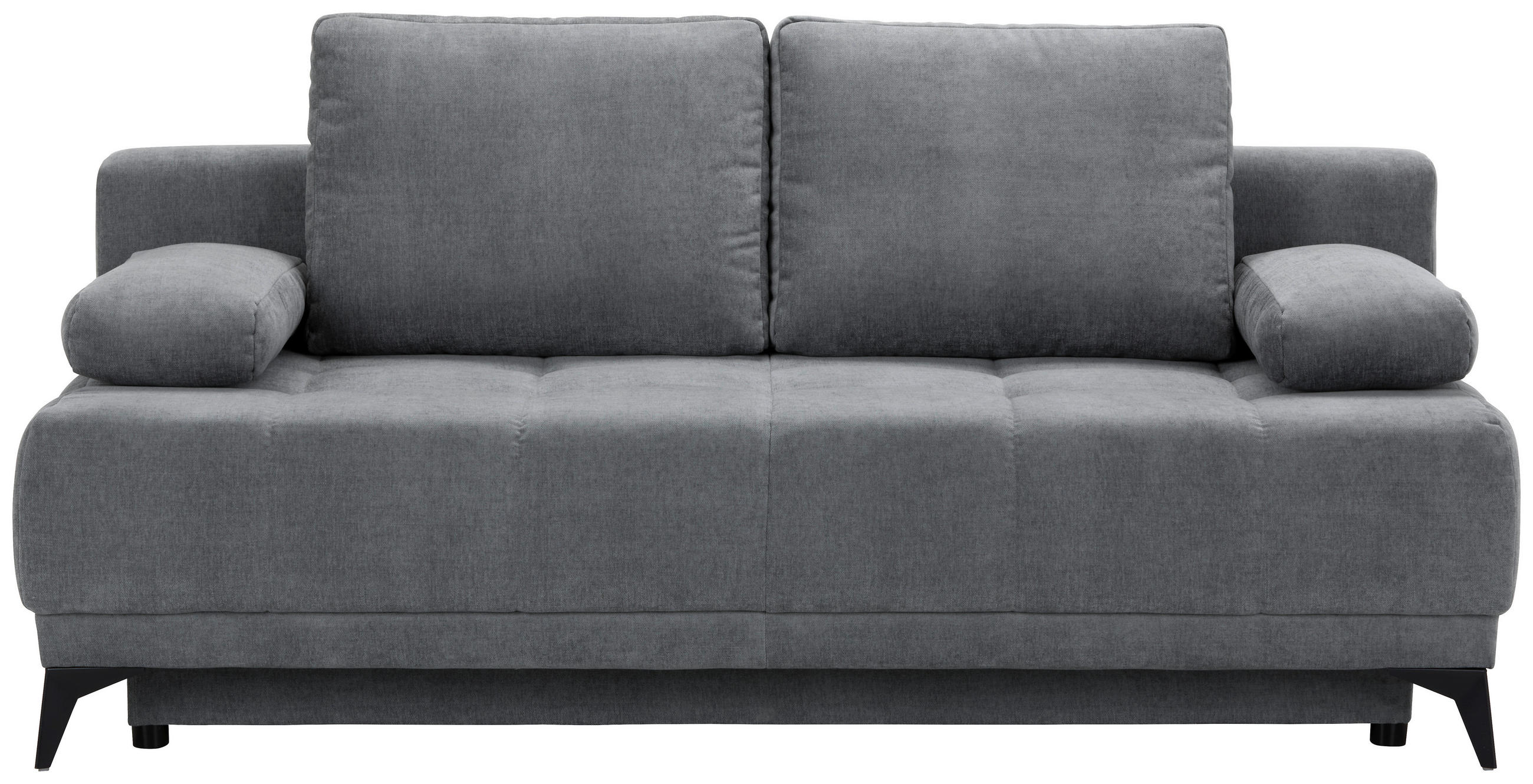 BÄDDSOFFA i flatväv mörkgrå  - mörkgrå/grå, Modern, textil (195/77/100cm) - MID.YOU