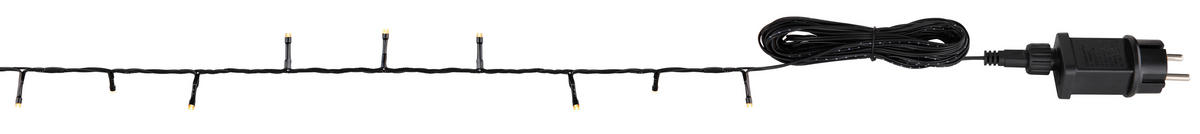 LICHTERKETTE - Klar/Schwarz, Basics, Kunststoff/Metall (300cm) - Globo