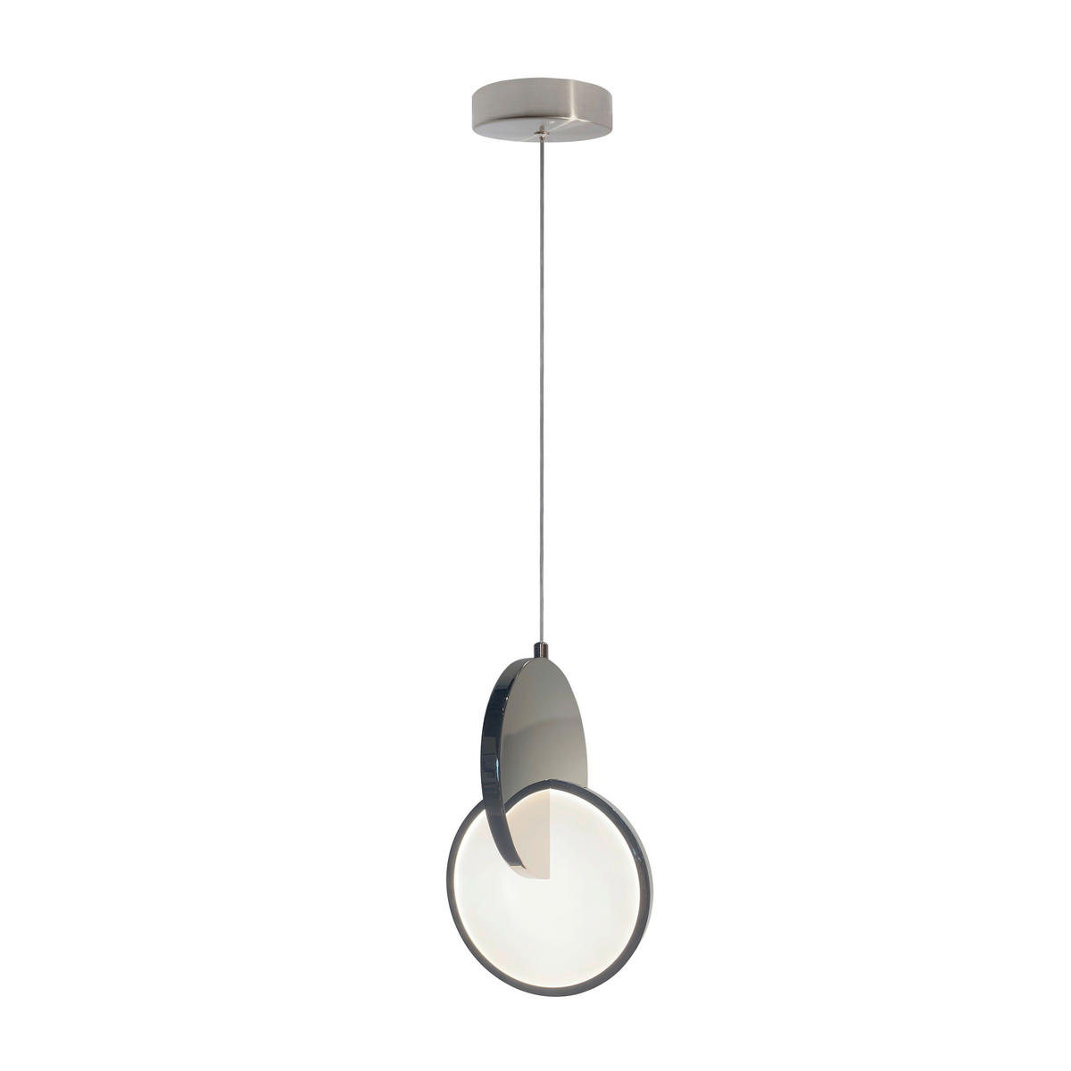 HÄNGELEUCHTE  - Chromfarben, Design, Metall (120/18/17cm)