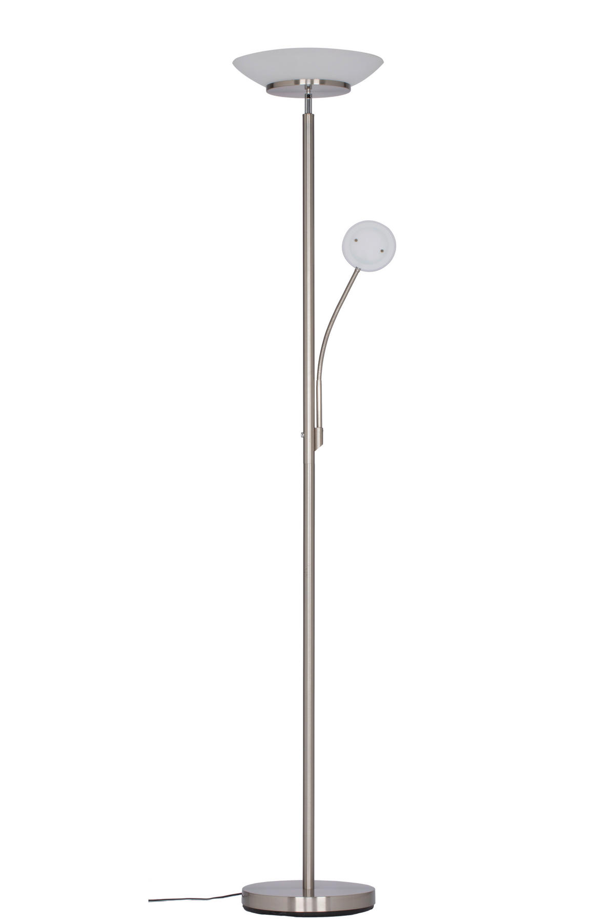 STOJACÍ LED SVÍTIDLO, 32/180 cm  - bílá/opál, Konvenční, kov/plast (32/180cm) - Novel