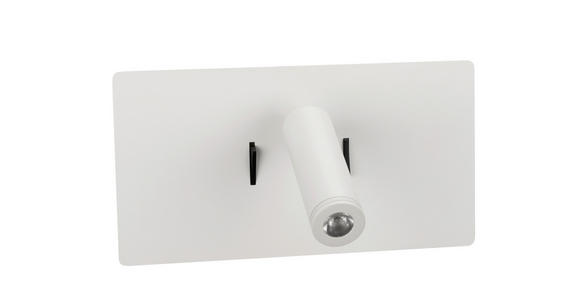 LED-WANDLEUCHTE LANCASTER - Weiß, Basics, Metall (23/9-16/12cm) - Novel