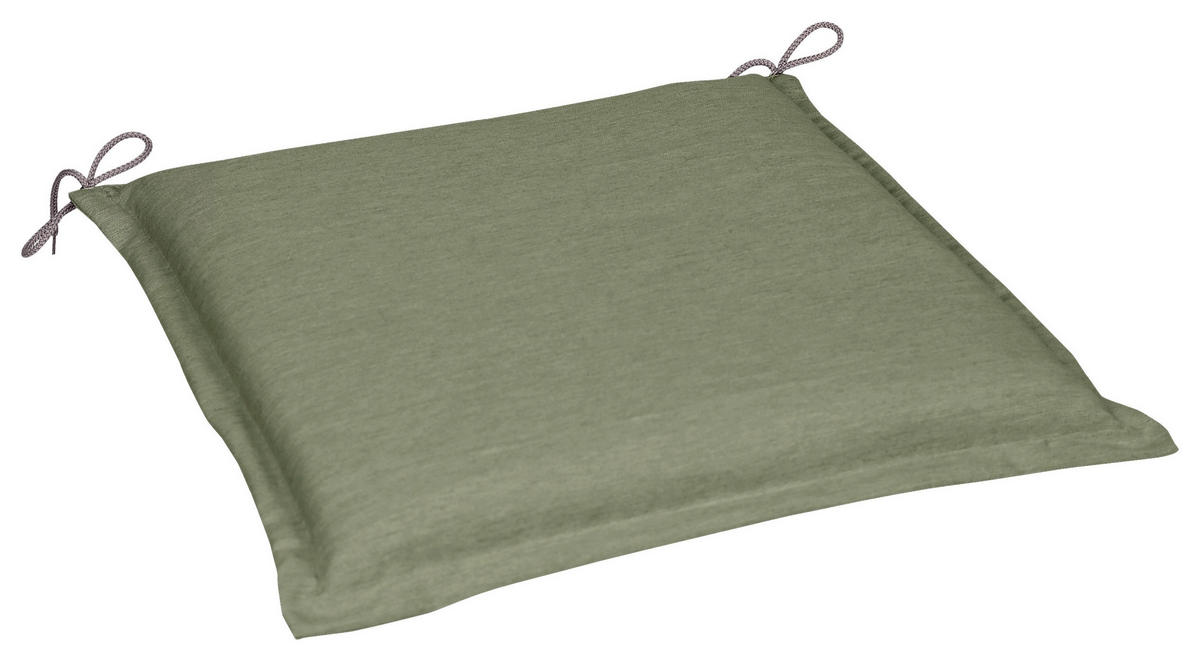 PERNĂ DE EXTERIOR PENTRU șEZU - verde deschis, Basics, textil (45/5/47cm)