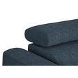 ECKSOFA in Webstoff Blau  280/205 cm  - Blau/Schwarz, Design, Textil/Metall (280/205cm) - Xora