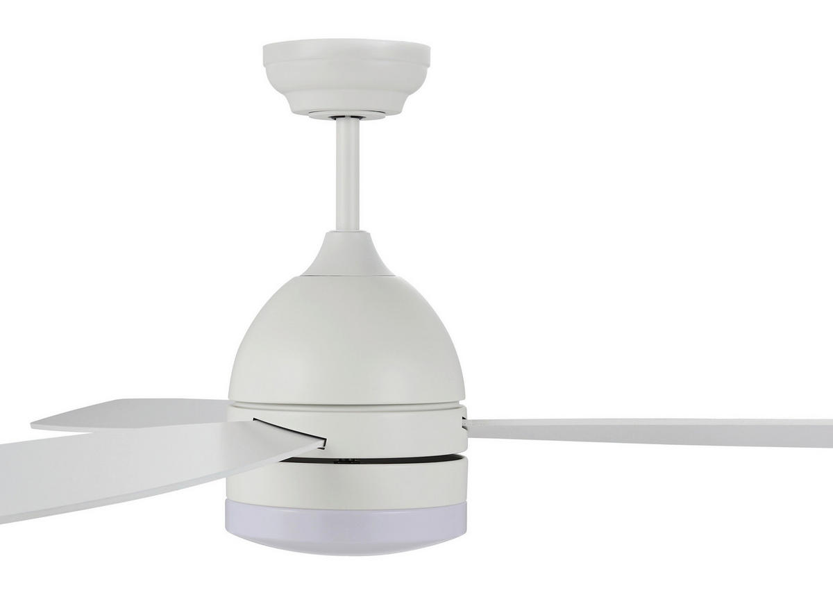 DECKENVENTILATOR 18 W     - Weiss, Basics, Holzwerkstoff/Metall (122/33,5/122cm)