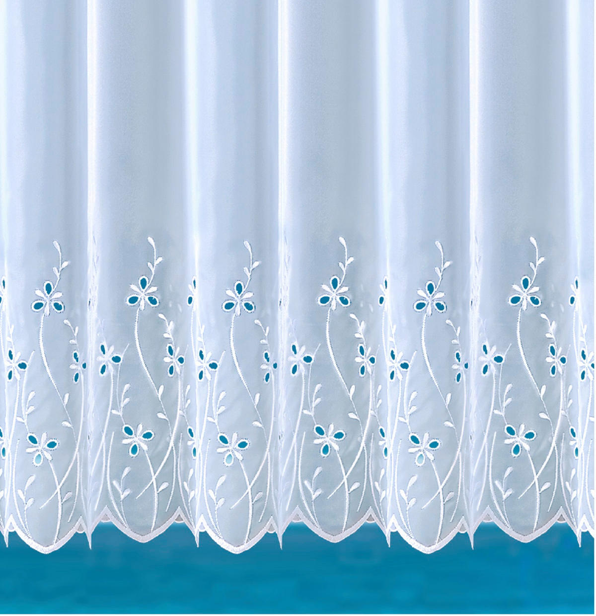 FERTIGSTORE  halbtransparent  600/175 cm   - Weiß, KONVENTIONELL, Textil (600/175cm)
