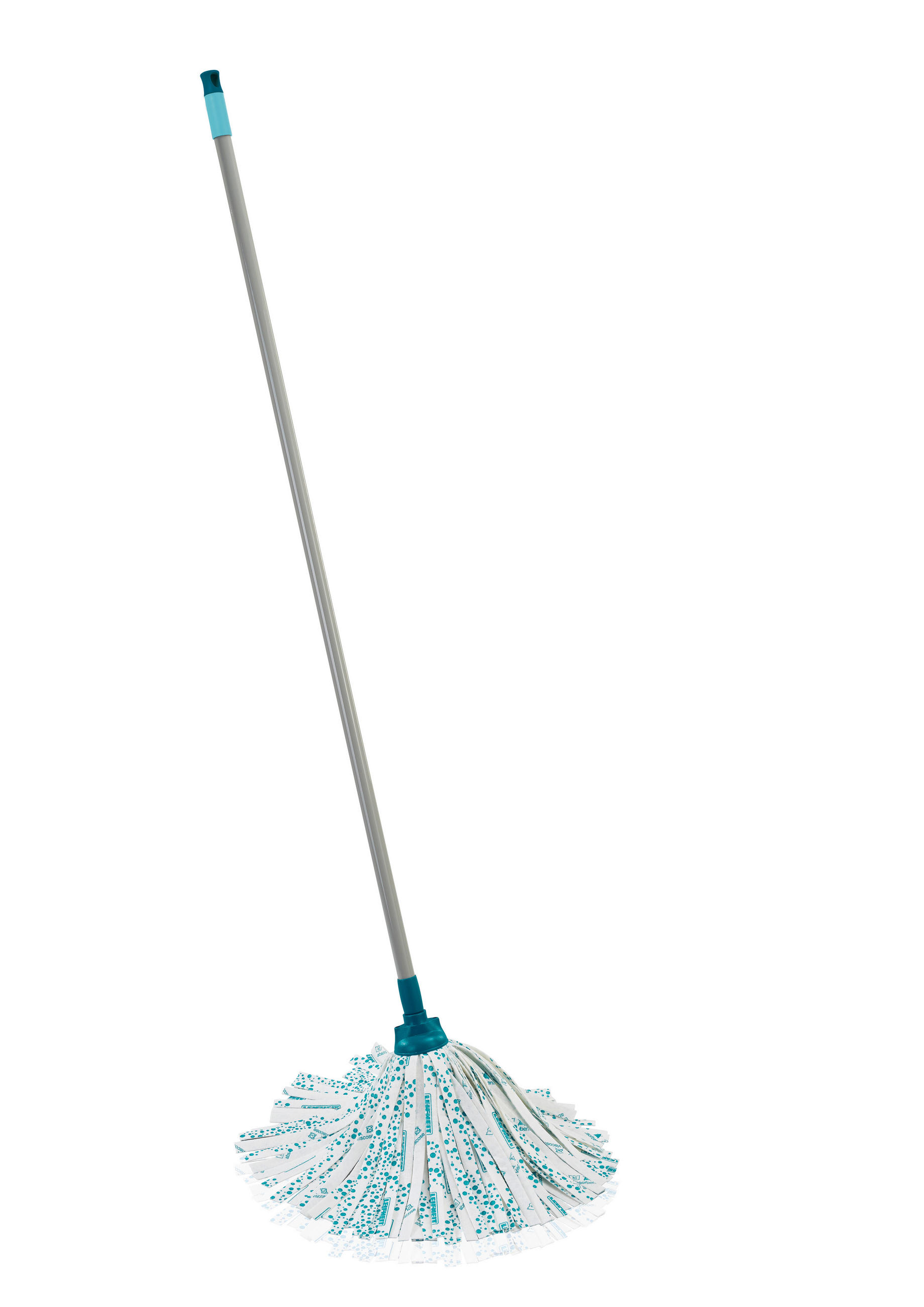 MOP NA PODLAHU - šedá/zelená, Basics, textil/plast (147/6,5/16cm) - Leifheit