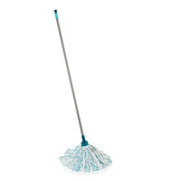 MOP NA PODLAHU - sivá/zelená, Basics, textil/plast (147/6,5/16cm) - Leifheit