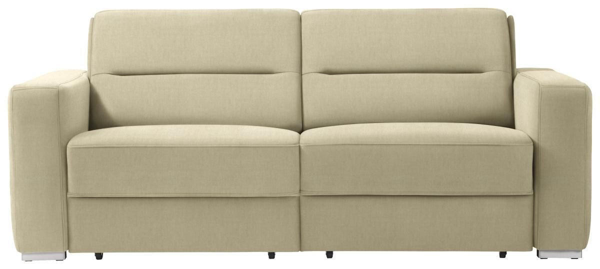 SCHLAFSOFA in Beige  - Beige, KONVENTIONELL, Textil/Metall (202/86/92cm) - Sedda
