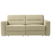 SCHLAFSOFA in Beige  - Beige, KONVENTIONELL, Textil/Metall (202/86/92cm) - Sedda