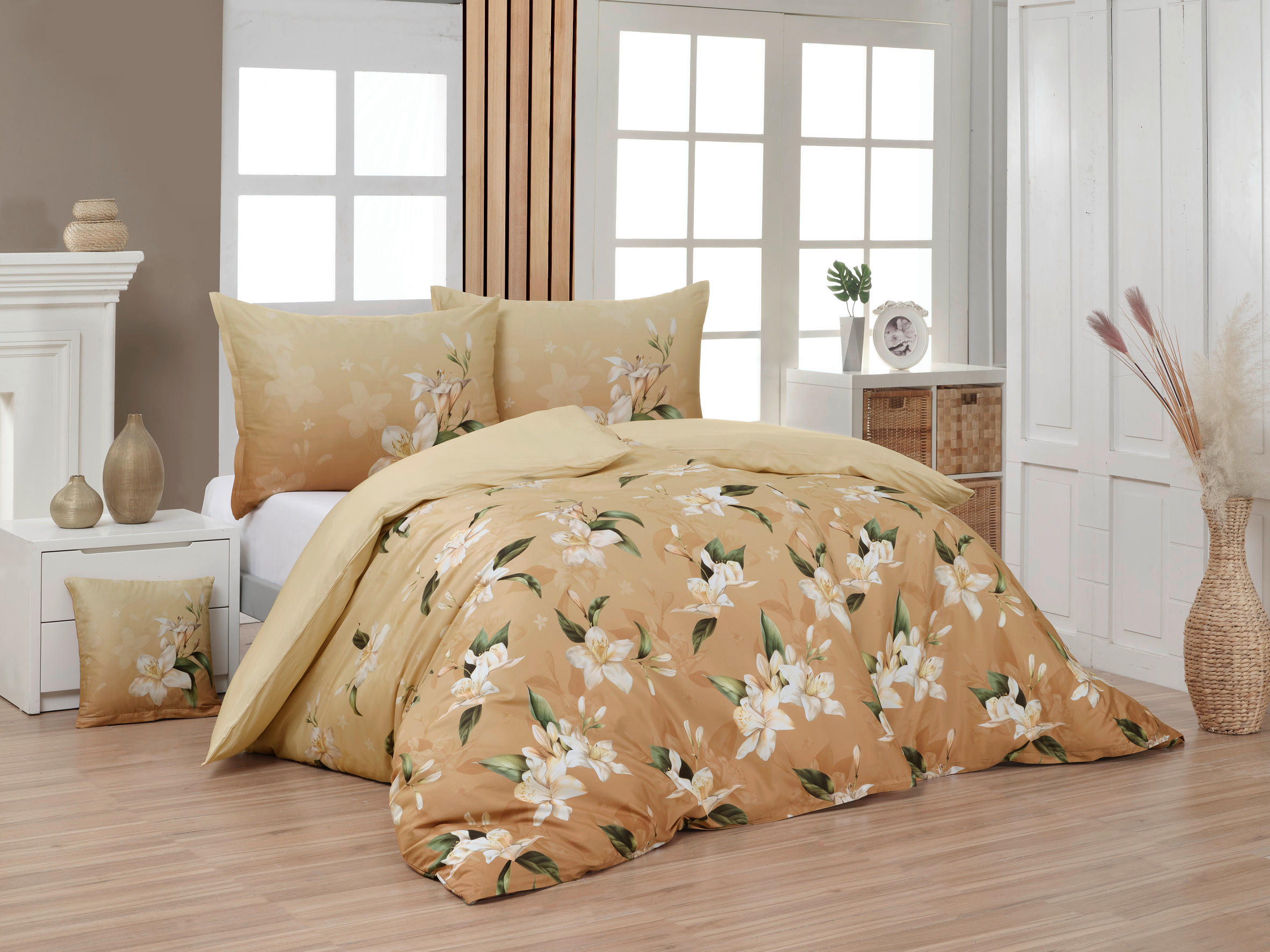 POSTEĽNÁ BIELIZEŇ, renforcé, šampanská, 140/200 cm - šampanská, Basics, textil (140/200cm) - Matejovsky