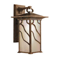 AUSSENWANDLEUCHTE - Kupferfarben, Konventionell, Glas/Metall (20,3/22,5/38,6cm) - Elstead Lighting