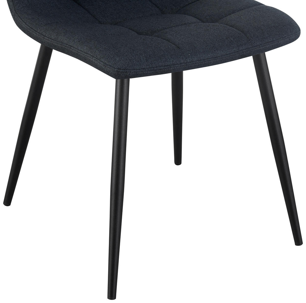 VIERFUßSTUHL - Schwarz/Grau, KONVENTIONELL, Holz/Textil (44,5/86/54,5cm) - Livetastic