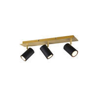 STRAHLER Marley 48/9/15 cm   - Goldfarben/Schwarz, Basics, Metall (48/9/15cm) - Trio Leuchten