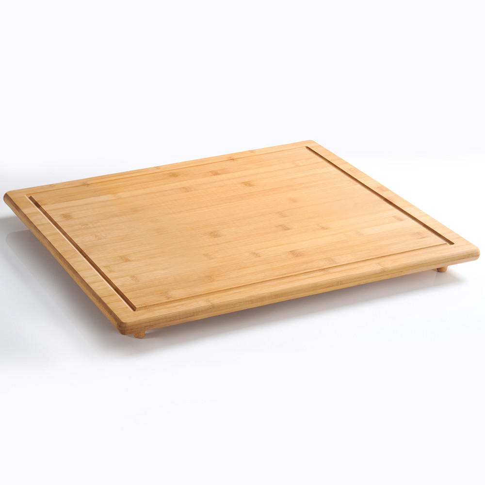 SCHNEIDEBRETT Holz Bambus  - Naturfarben, Basics, Holz (56/50/4cm) - Kesper